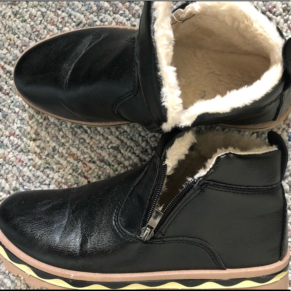 Fuzzy boots